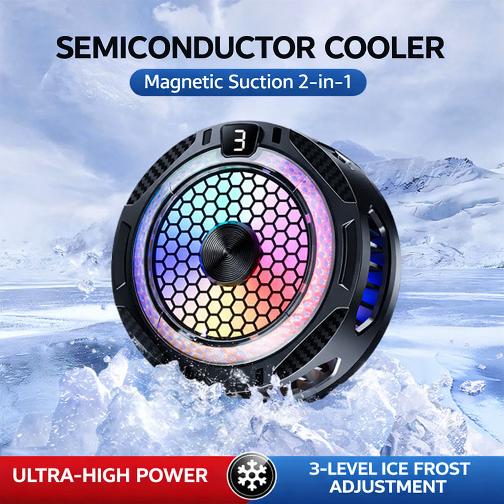 Corbin SR09 PRO Magnetic Dual-Core Semiconductor Mobile Gaming Cooler (15W) - Type-C